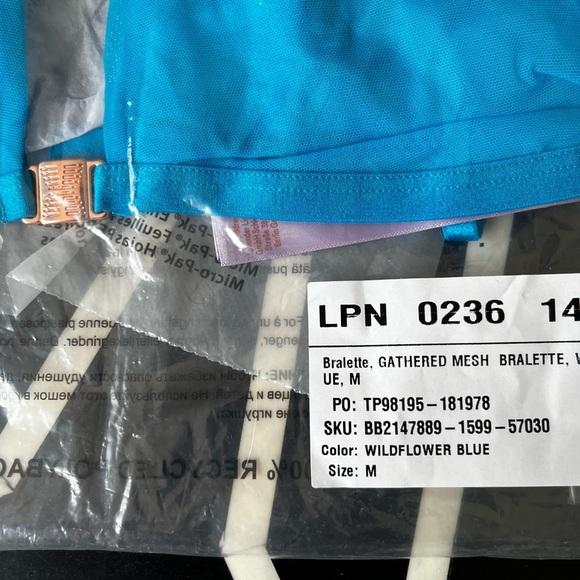 Savage X Fenty Wildflower Blue Strappy Bralette - Picture 4 of 11